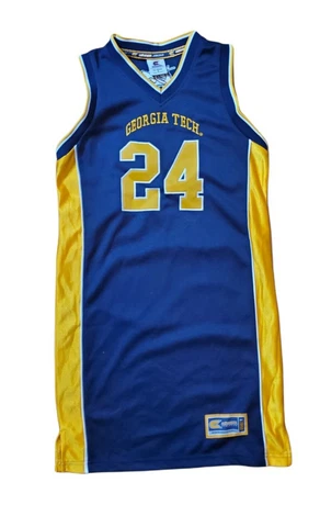 Vintage Colosseum Georgia Tech Basketball Jersey Size Small Number #24 Cover