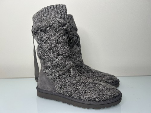 Stivali Ugg Australia Blythe in maglia grigia 7 US 1010669