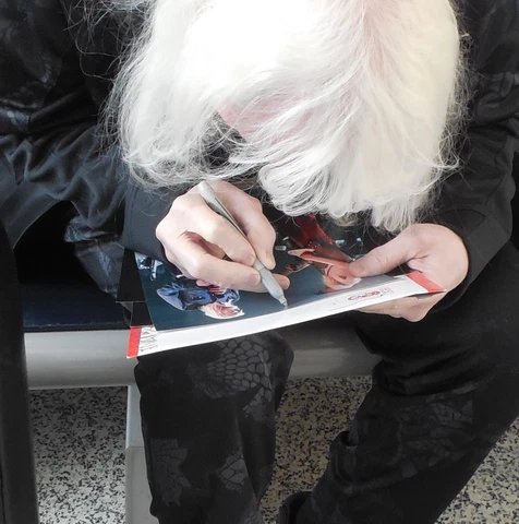 EDGAR WINTER + JOHNNY WINTER Signed JSA COA 8X10 PHOTO psa bas Cover