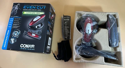 Cortadora de pelo giratoria inalámbrica con cable de corte uniforme Conair recortadora de iones de litio caja de daños Foto 1 de 4