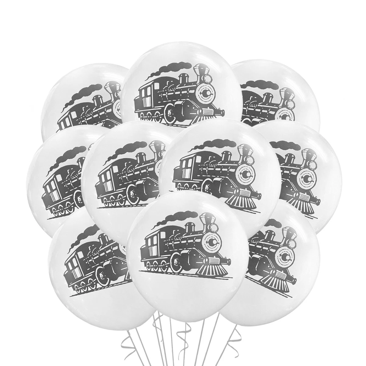 Thomas The Tank Engine Party Balloons - 6 Pack Of 30cm Blue Yellow Red Latex Balloons For Birthdays