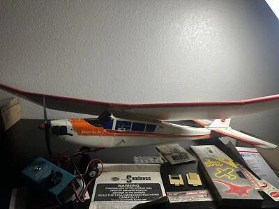 Rare Cox Electric Sundance Radio Controlled Model Air Plane 1989 NOS (for parts) - Image 1 of 4