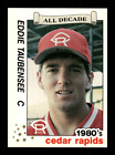 1990 Best Cedar Rapids Reds All Decade # 11 Eddie Taubensee Card Cincinnati Reds
