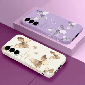 Phone Case For Samsung S25 S24 FE S23 Ultra A36 A54 A35 A55 Soft Butterfly Cover - Picture 1 of 23