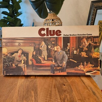 VINTAGE Clue Parker Brothers 1972 Classic Detective Board Game Excellent - Image 1 of 4