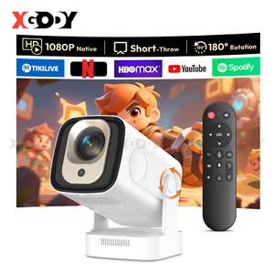 Mini Android 4K HD 12000LMS LED Projector 1080p Home Theater WiFi Bluetooth HDMI - Picture 1 of 31