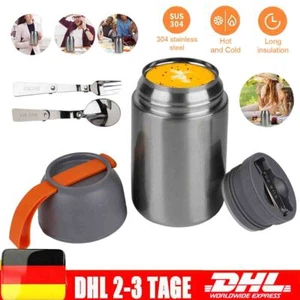 Thermobehälter Isolierbehälter Edelstahl Isolierbox Thermoflasche Lunchbox 650ml - Bild 1 von 20