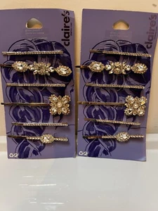 Claire’s Accessories Diamanté Hair Clips X 12 New Bridal Bridesmaid Kids - Picture 1 of 4