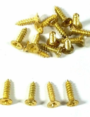 Small Screws Brassed Countersunk 6mm Jewellery Box Hinge Dolls House Free Send