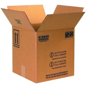 10 12-1/2" x 12-1/2" x 15-1/8"  1-5 Gallon Plastic Pail Hazardous Material Boxes - Picture 1 of 1