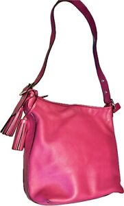 Coach F1293-19889 Tassel Leather Bag KAQ99. Very nice! Pink