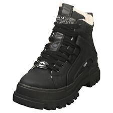 Buffalo Aspha Nc Mid Warm Vegan Womens Black Ankle Boots - 6.5 UK