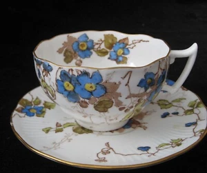 Antique T&V "Pink Roses" Limoges Teacup & Saucer - c 1910 - Picture 1 of 7