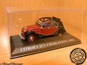 CITROEN 2CV 2 CV CHARLESTON BLACK/DARK BROWN 1982 1:43 - Foto 1 di 1
