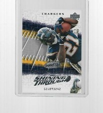 2004 UPPER DECK POWER UP FOOTBALL SHINING THROUGH LADAINIAN TOMLINSON #ST-26