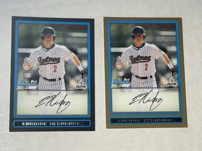 Enrique Kike Hernandez 2009 BOWMAN  DRAFT AND GOLD ROOKIE CARDS Astros Dodgers - Image 1 of 4