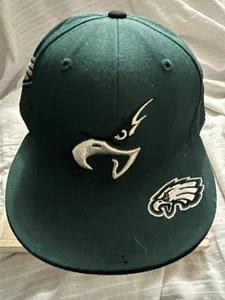 Cappello Reebok Element NFL Philadelphia Eagles verde struttura aderente taglia 7 3/4 - Foto 1 di 10