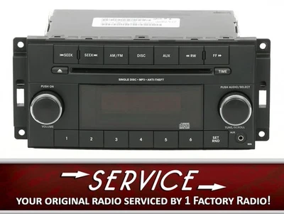 SERVICIO DE REMANUFACTURA para Dodge Caravan Radio AM FM CD P05091301AA RES 2012-2016 Foto 1 de 4