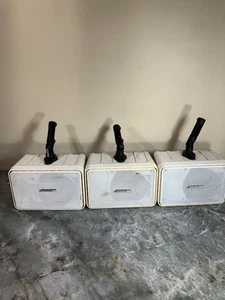3 Bose 101 Music Monitor White Indoor / Outdoor Speakers - Picture 1 of 8
