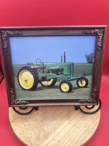 Cuadro de tractor de uso general John Deere enmarcado de 8"x10" de colección - Imagen 1 de 5