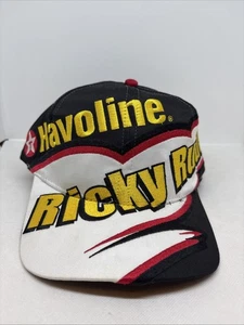 Vintage Ricky Rudd Havoline Strap Adjustable Chase Embroidery Hat Cap NASCAR #28 - Picture 1 of 10