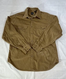 Vintage GAP Shirt Mens Large Button Up Long Sleeve Corduroy Western Pockets VTG - Picture 1 of 6