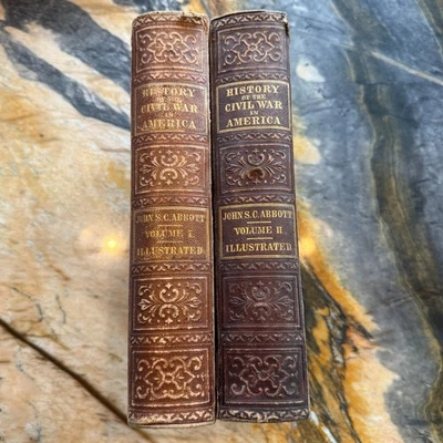 History Civil War in America 2 Vol Abbott Illustrated 1864-1866 Battle Scenes Foto 1 de 4