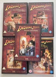 The Adventures Of Indiana Jones (DVD) 4 movies plus bonus material disc. - Picture 1 of 10