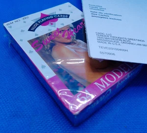Nudes women vintage playing cards sealed deck 54 models made Hong Kong - Imagen 1 de 4