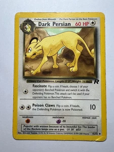 Dark Persian 42/82 Pokemon Card TCG Team Rocket Set - Picture 1 of 6