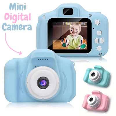 1pc Children Kids Gift HD LCD Camera For Mini Toy Digital Children Camera UK - Image 1 of 4