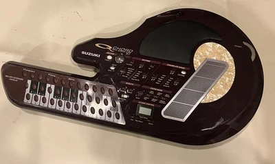Suzuki Q-Chord QC-1 Digital Guitar Keytar Synthesizer w/4 Cartridges Case & More - Image 1 of 4