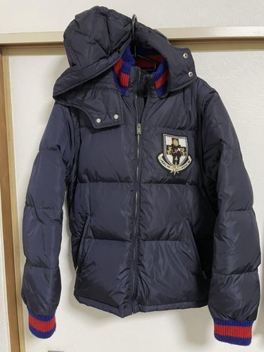 Piumino Gucci blu navy nero taglia 44 usatoo ottimoto cappott