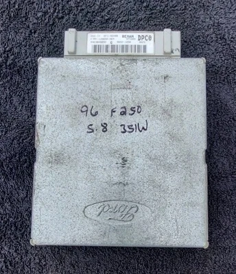 Computador 1996 1997 Ford F150 F250 V8 5.8 351W ECM ECU F7PF-12A650-AKA DPC0 Reman - Imagem 1 de 3