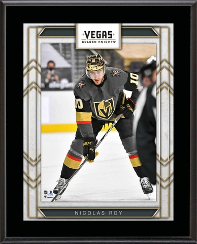 Nicolas Roy Las Vegas Golden Knights 10.5" x 13" Sublimated Player Plaque Cover