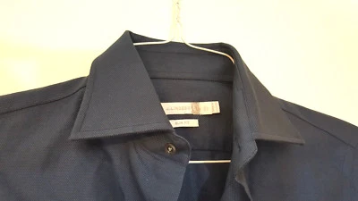 Camisa de vestir J Lindeberg para hombre L/slv 14/36 azul ajustada 100 % algodón nueva con etiquetas $185 Foto 1 de 4