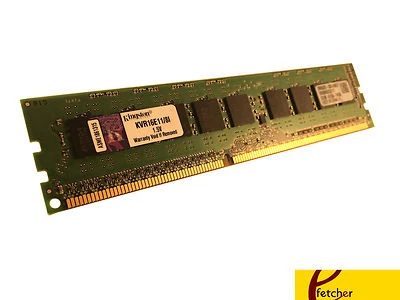 Kingston KVR16E11/8I 8GB DDR3 1600 PC3 12800 ECC DIMM For Desktops and Servers - Image 1 of 2