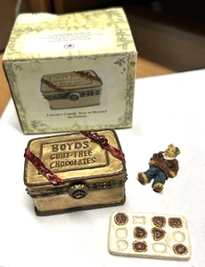 Boyds Bears Treasure Box COCOA'S CANDY BOX with Morsel Mc Nibble NIB 02005-32 - Picture 1 of 3