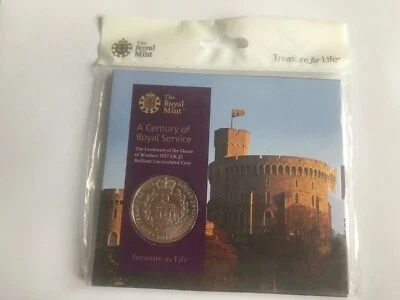 2017 HOUSE OF WINDSOR BRILLIANT UNCIRCULATED BU FIVE 5 POUND ROYAL MINT PACK - Image 1 of 4