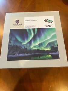 WENTWORTH WOODEN JIGSAW PUZZLE RARE RETIRED ARCHIVED AURORA BOREALIS 1000 PIECES