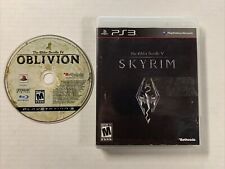 Sony PlayStation 3 Oblivion and Skyrim The Elder Scrolls CIB