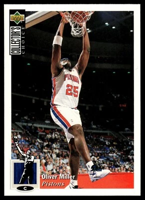 1994-95 Collector's Choice #293 Oliver Miller Detroit Pistons - Image 1 of 2