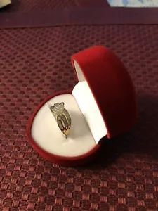 GENUINE Diamond Engagement Cocktail Ring BAND Solid Yellow Gold - 1/2CT - Picture 1 of 5