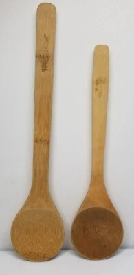 Pampered Chef Wooden Spoon For Cooking Kitchen Tool 12" And 10 inch - Image 1 of 4