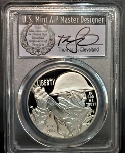 2018-P WWI PROOF SILVER DOLLAR COMMEMORATIVE COIN PCGS PR70 First Strike - Picture 1 of 5