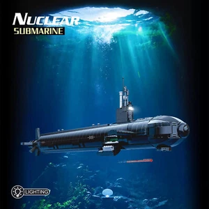 Virginia-Class Submarine MOC Building Blocks Set, Military Model Bricks Toy - Picture 1 of 7
