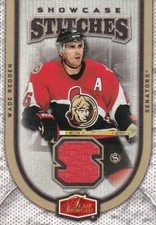 06-07 FLAIR SHOWCASE STITCHES JERSEY WADE REDDEN #SS-WR OTTAWA SENATORS