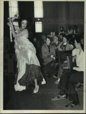 1977 Press Photo Diane Jordan, "Jordana" belly dancing in Albany, New York