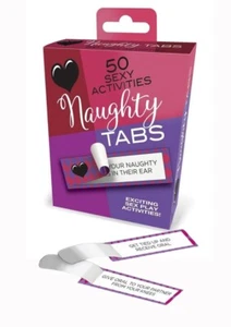 Romantic Tabs Couples Game 50 Sexy Activities Pull Tabs - Picture 1 of 5