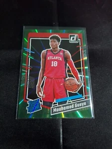 2023-24 DONRUSS GREEN HOLO LASER ROOKIE SP #243 MOUHAMED GUEYE RC ATLANTA HAWKS - Picture 1 of 2